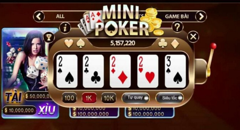 Khả năng ăn tiền khi tham gia game mini poker